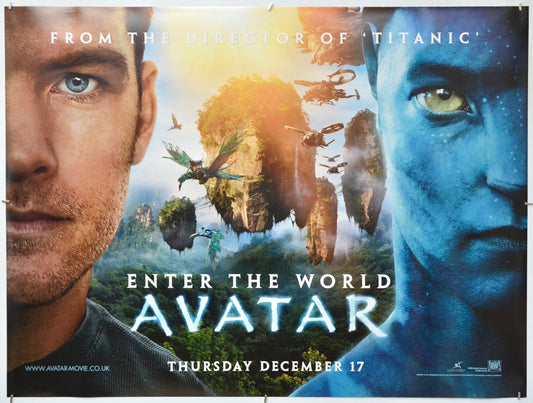 Avatar - Original Quad Poster - Film Poster - Movie Poster