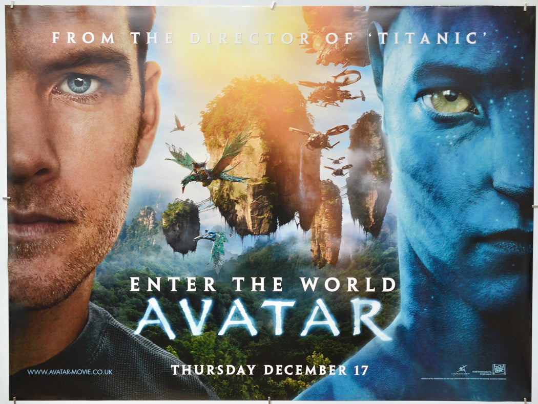 Avatar - Original Quad Poster - Film Poster - Movie Poster