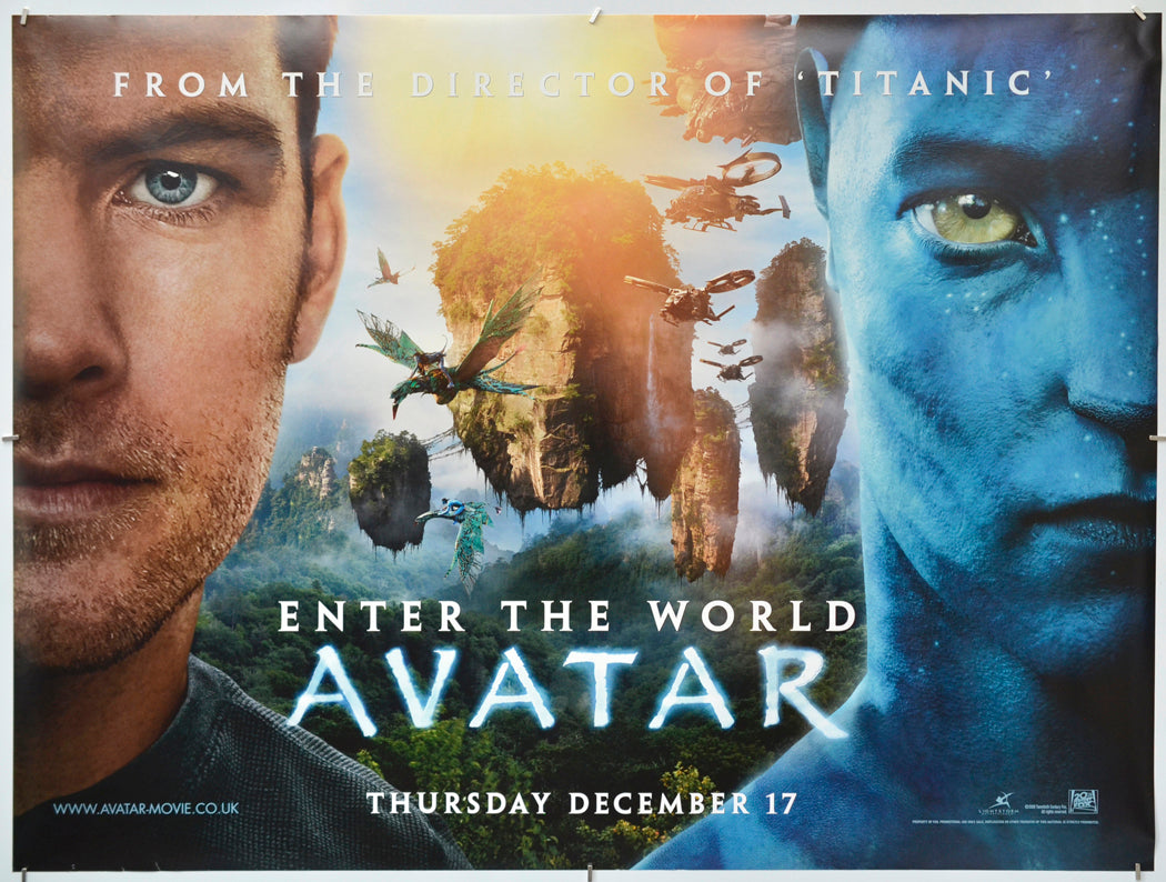 Avatar - Original Quad Poster - Film Poster - Movie Poster