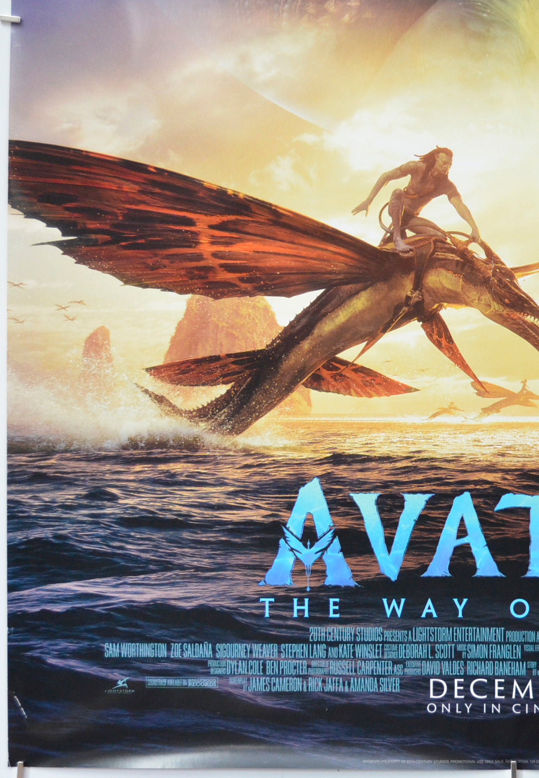 AVATAR: THE WAY OF WATER (Bottom Left) Cinema One Sheet Movie Poster 