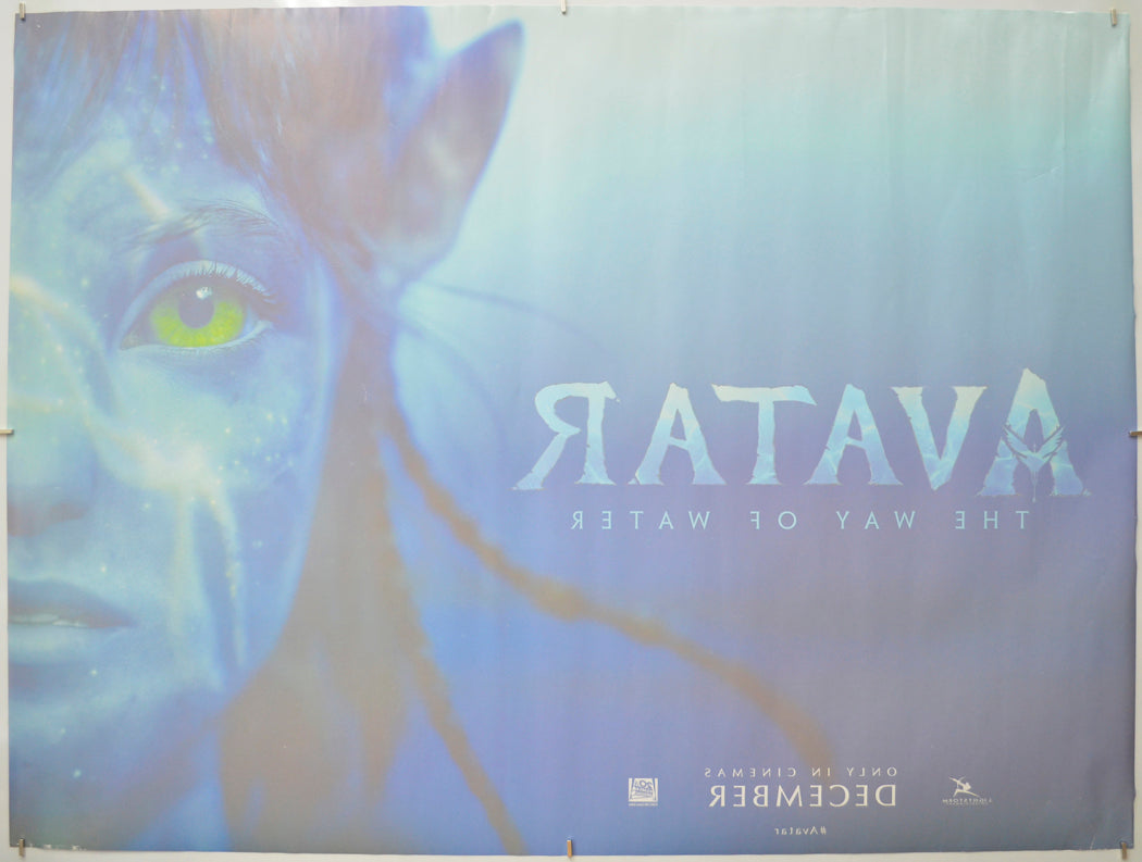 AVATAR: THE WAY OF WATER (Back) Cinema Quad Movie Poster 