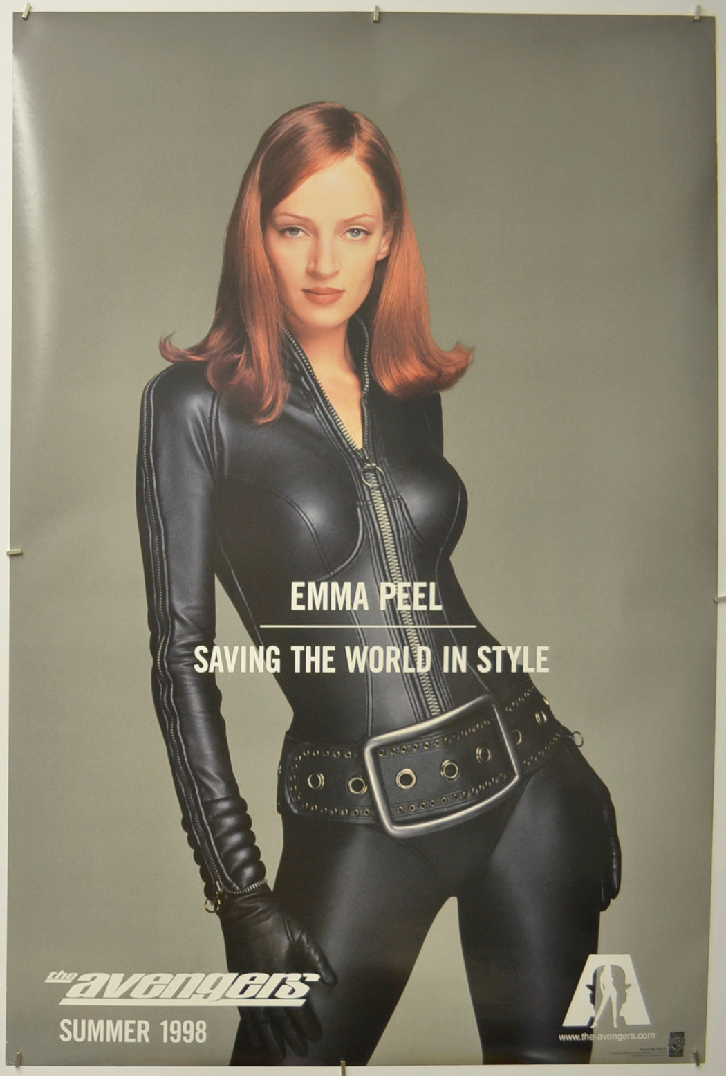 The Avengers  (Emma Peel Teaser / Advance Version) Original One Sheet Poster - Film Poster - Movie Poster