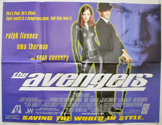 The Avengers  Original British Quad Poster - Film Poster - Movie Poster 