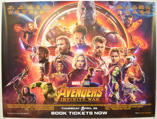 Avengers: Infinity War Original Quad Poster - Film Poster - Movie Poster