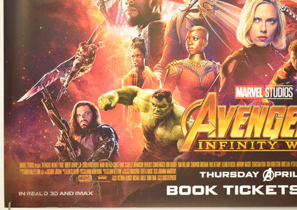 AVENGERS: INFINITY WAR (Bottom Left) Cinema Quad Movie Poster 