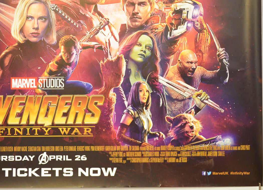 AVENGERS: INFINITY WAR (Bottom Right) Cinema Quad Movie Poster 