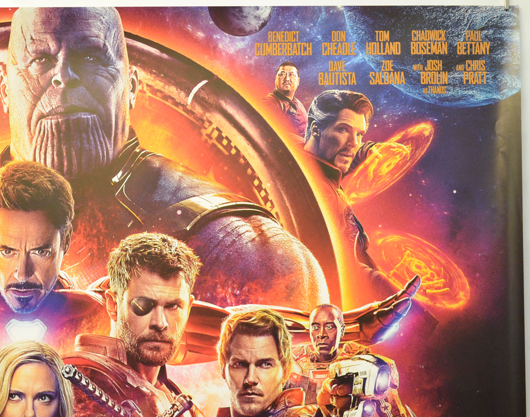 AVENGERS: INFINITY WAR (Top Right) Cinema Quad Movie Poster 