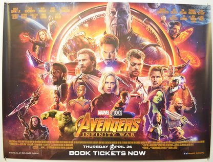 Avengers: Infinity War Original Quad Poster - Film Poster - Movie Poster