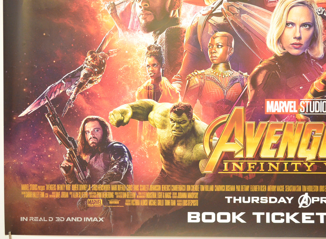 AVENGERS: INFINITY WAR (Bottom Left) Cinema Quad Movie Poster 