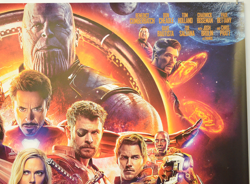 AVENGERS: INFINITY WAR (Top Right) Cinema Quad Movie Poster 