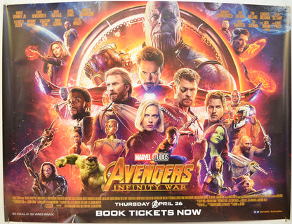 Avengers: Infinity War Original Quad Poster - Film Poster - Movie Poster