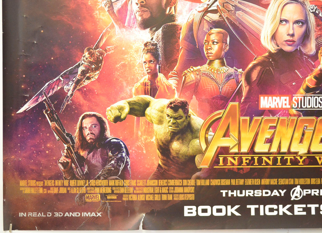 AVENGERS: INFINITY WAR (Bottom Left) Cinema Quad Movie Poster 