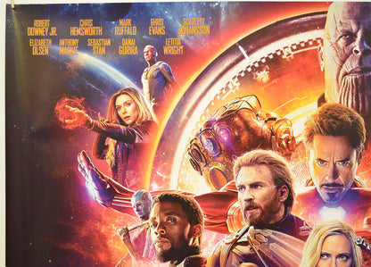 AVENGERS: INFINITY WAR (Top Left) Cinema Quad Movie Poster 