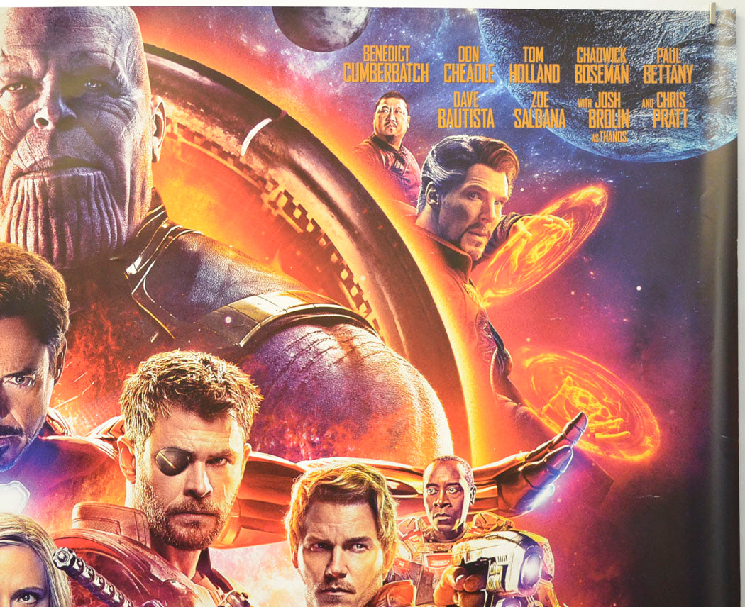 AVENGERS: INFINITY WAR (Top Right) Cinema Quad Movie Poster 