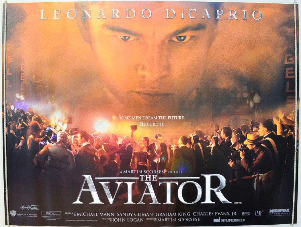 The Aviator  (Teaser / Advance Version)   Original British Quad Poster - Film Poster - Movie Poster 