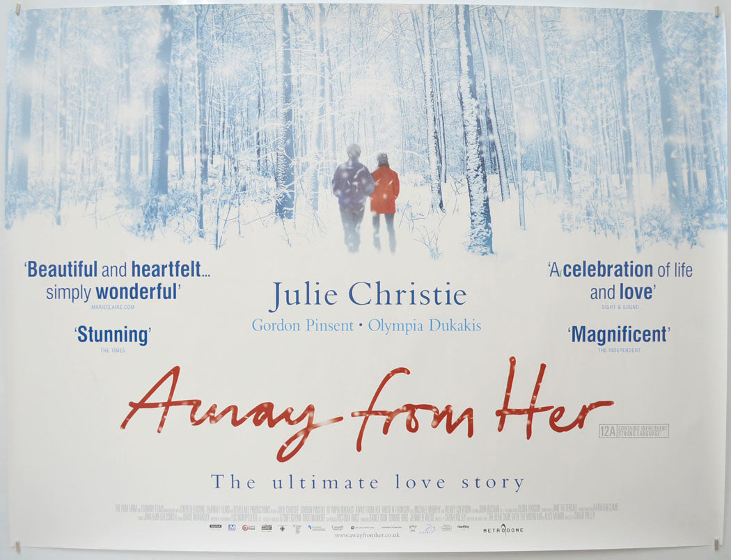 Away from Her Original Quad Poster - Film Poster - Movie Poster