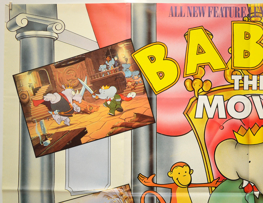 BABAR : THE MOVIE (Top Left) Cinema Quad Movie Poster 