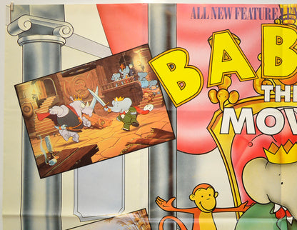 BABAR : THE MOVIE (Top Left) Cinema Quad Movie Poster 