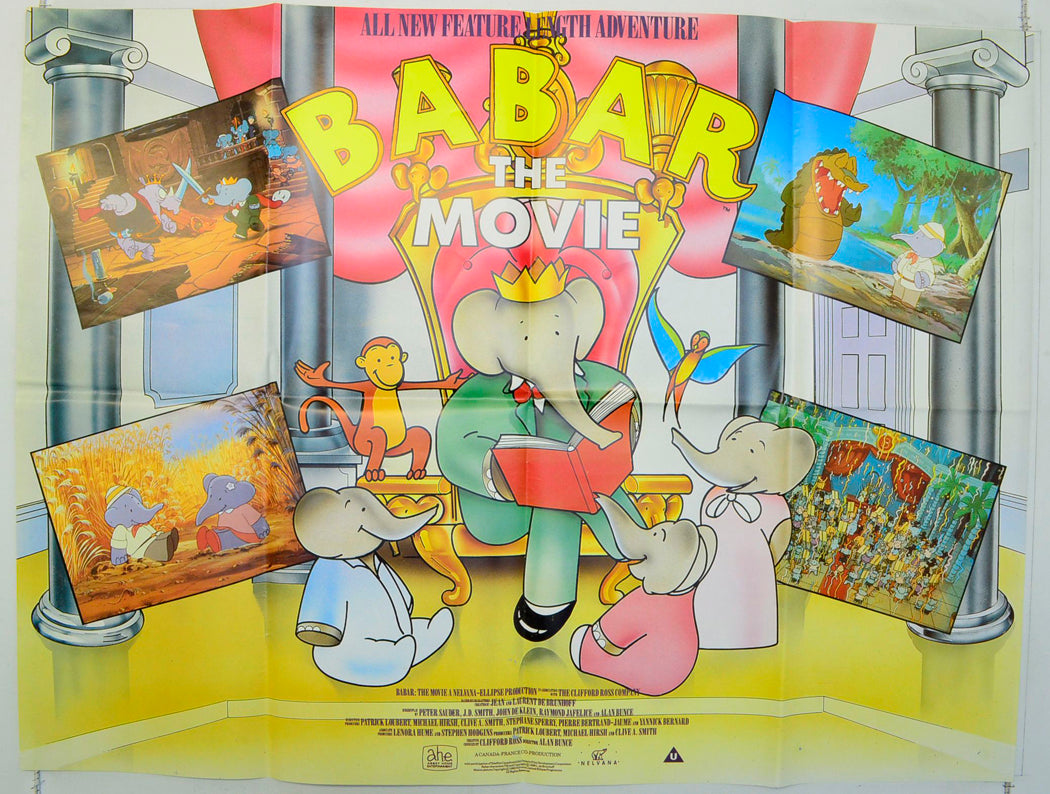 Babar : The Movie  Original British Quad Poster - Film Poster - Movie Poster