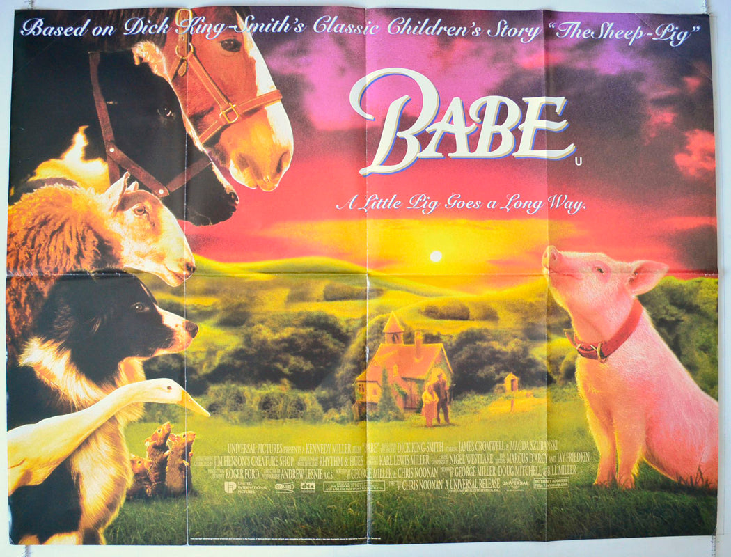 Babe Original British Quad Poster - Movie Poster