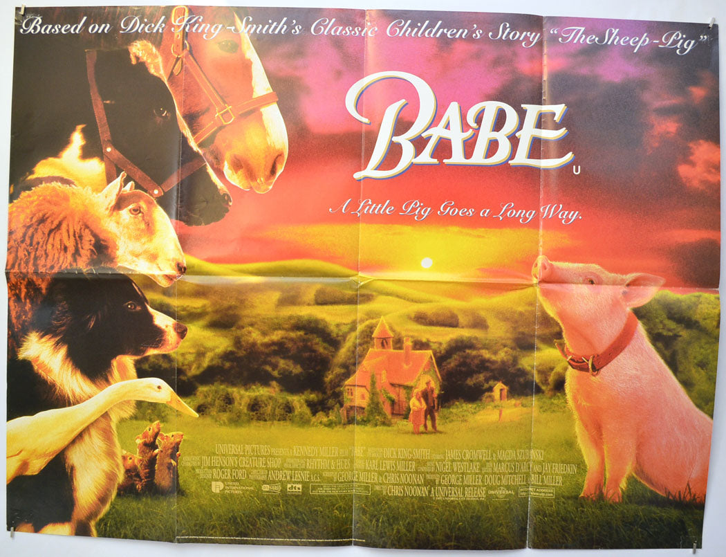 Babe  Original Quad Poster - Film Poster - Movie Poster