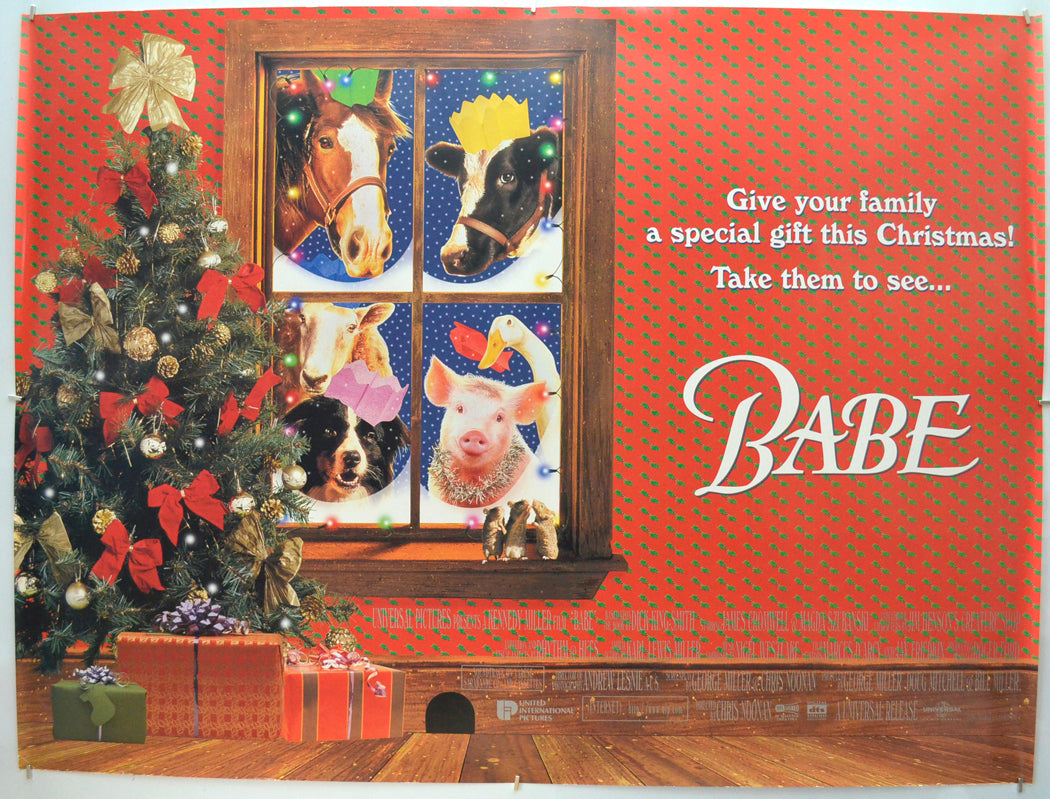 Babe (Teaser / Advance Version) Original Quad Poster - Film Poster - Movie Poster