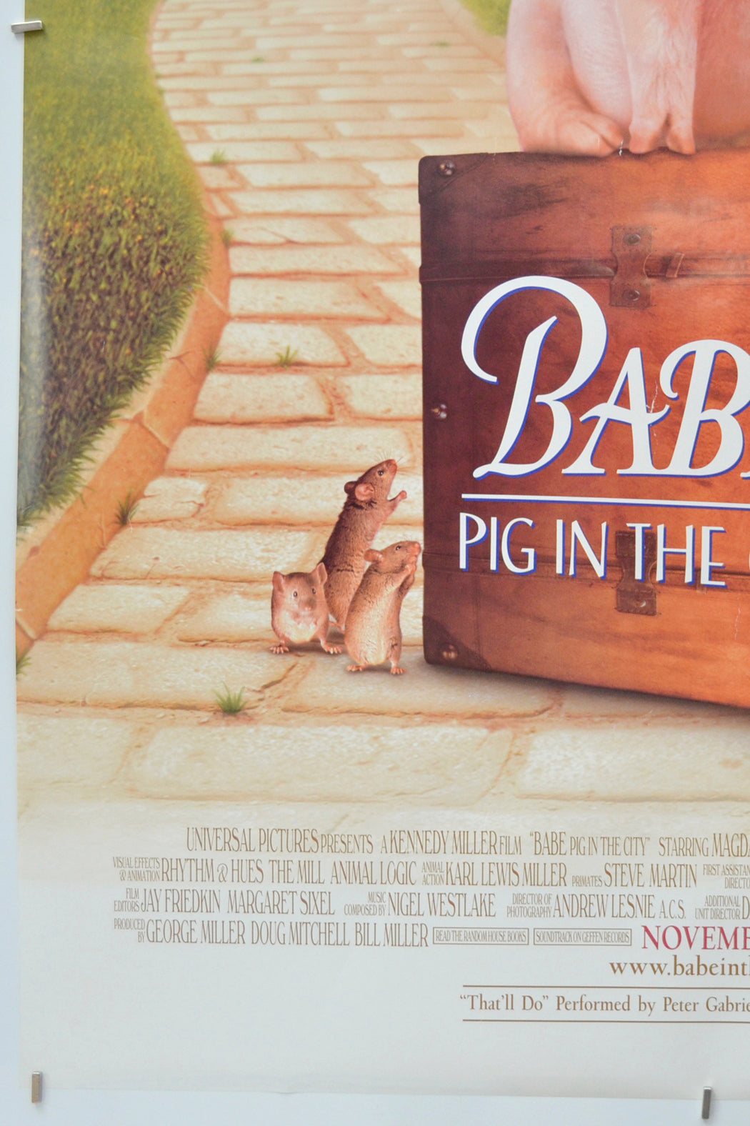 BABE : PIG IN THE CITY (Bottom Left) Cinema One Sheet Movie Poster 