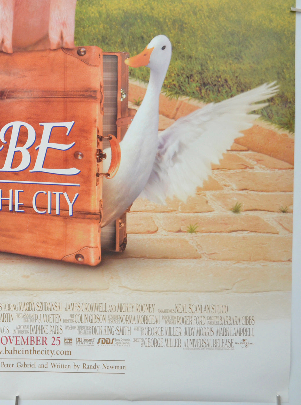 BABE : PIG IN THE CITY (Bottom Right) Cinema One Sheet Movie Poster 