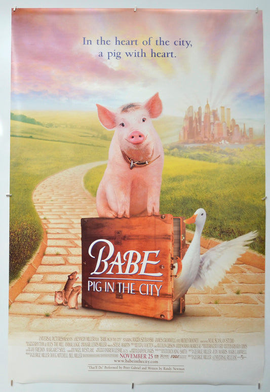 Babe : Pig In The City Original One Sheet Poster - Film Poster - Movie Poster