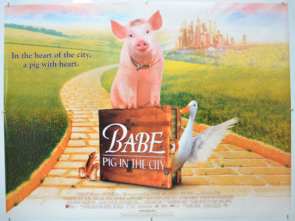 Babe : Pig In The City Original Quad Poster - Film Poster - Movie Poster