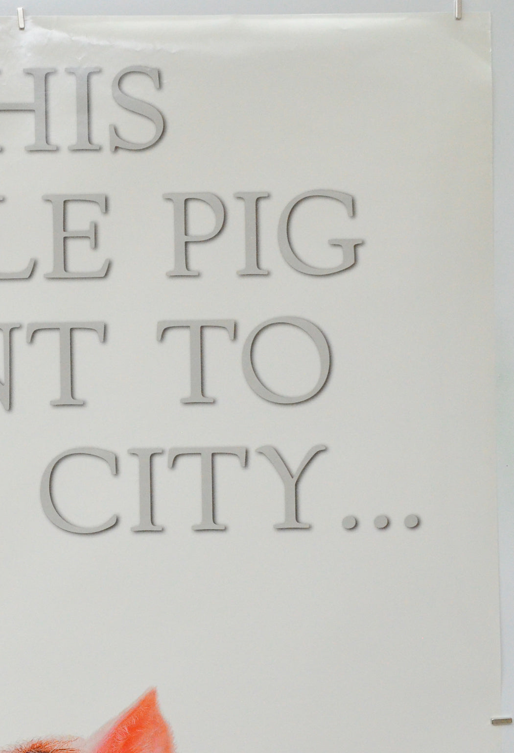 Babe : Pig In The City (Top Right) Cinema One Sheet Movie Poster 