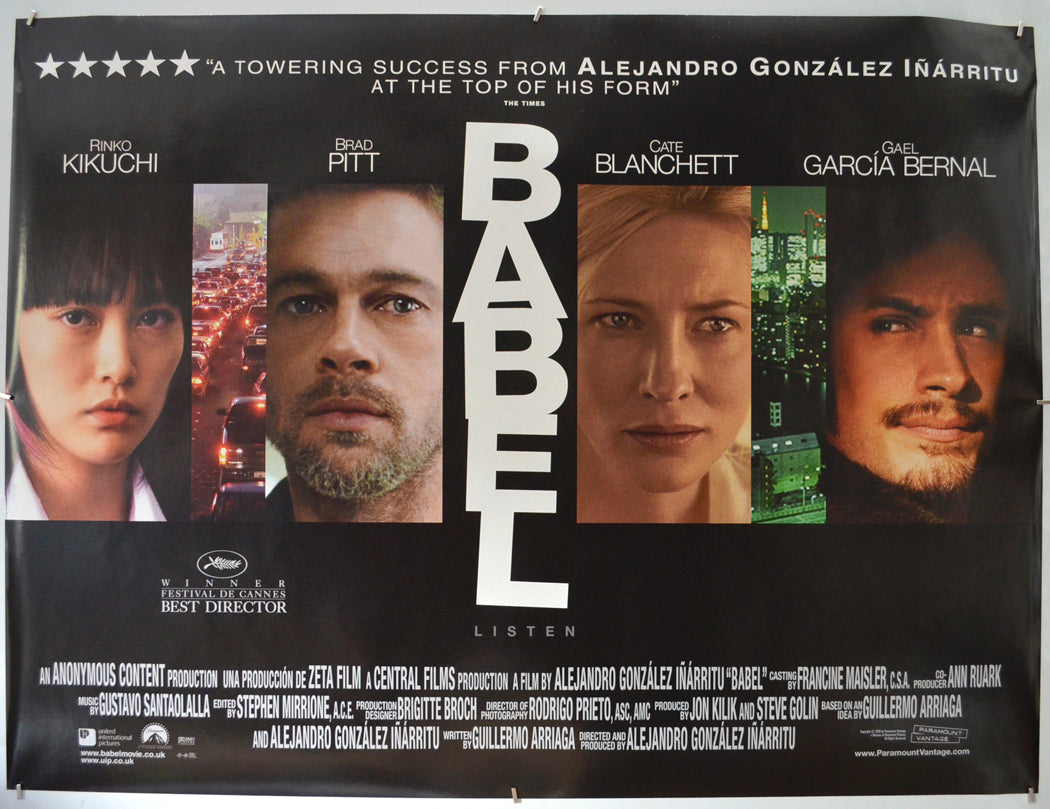 Babel Original Quad Poster - Film Poster - Movie Poster  