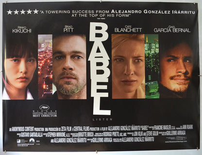 Babel Original Quad Poster - Film Poster - Movie Poster  