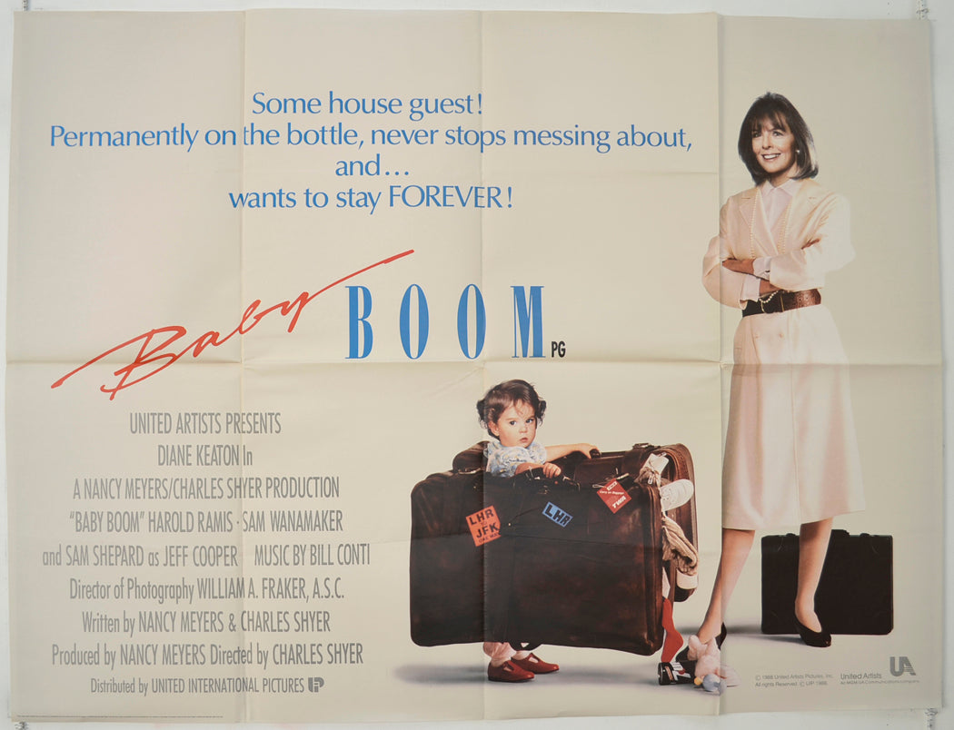 Baby Boom   Original Quad Poster - Film Poster - Movie Poster 