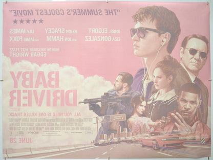 Baby Driver (Back) Cinema Quad Movie Poster 