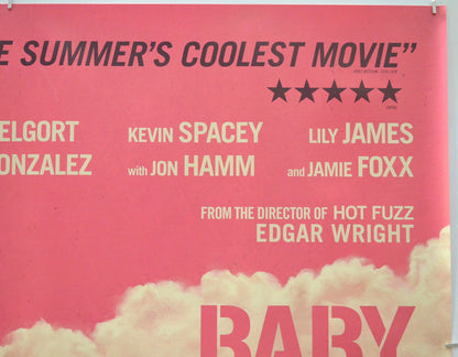 Baby Driver (Top Right) Cinema Quad Movie Poster 