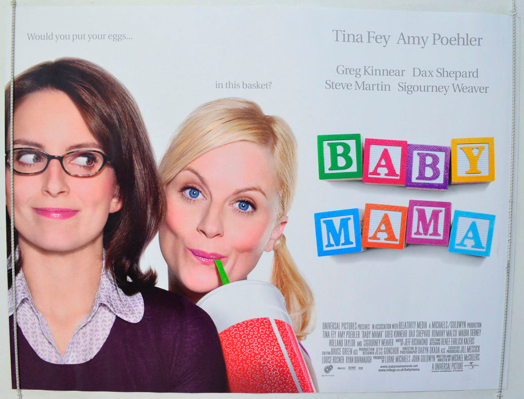 Baby Mama Original British Quad Poster - Film Poster - Movie Poster 