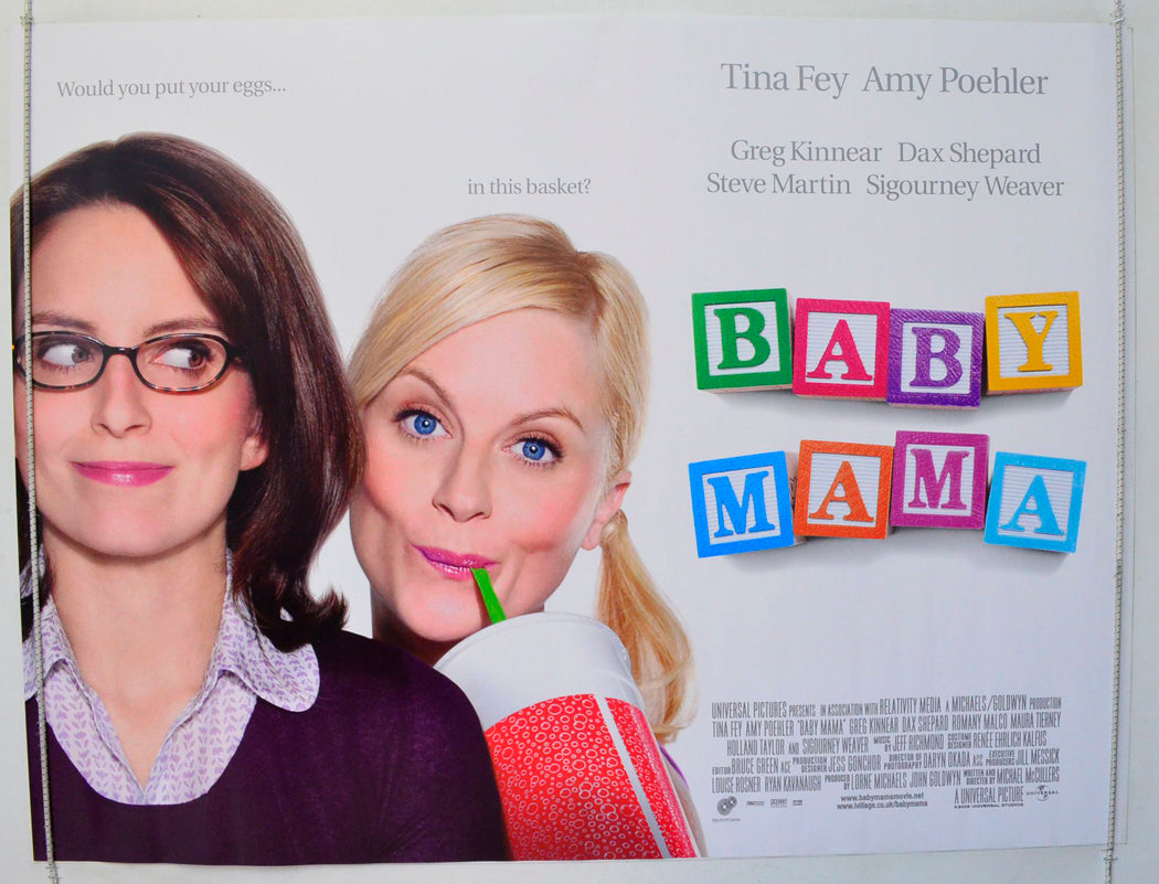 Baby Mama Original British Quad Poster - Film Poster - Movie Poster 