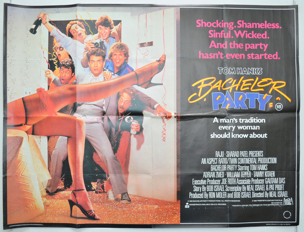 Bachelor Party Original Quad Poster - Film Poster - Movie Poster  