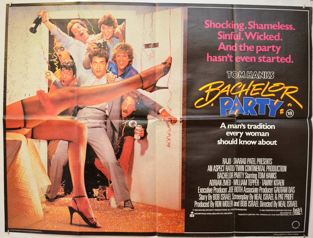 Bachelor Party  Original Quad Poster - Film Poster - Movie Poster