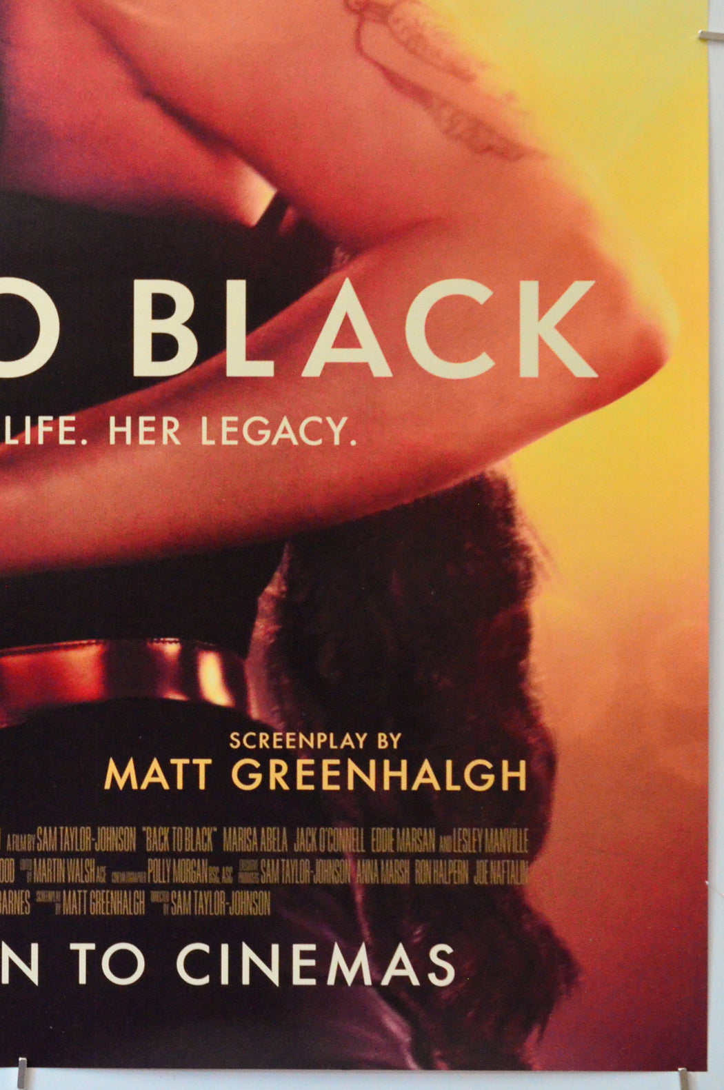 Back to Black (Bottom Right) Cinema One Sheet Movie Poster 