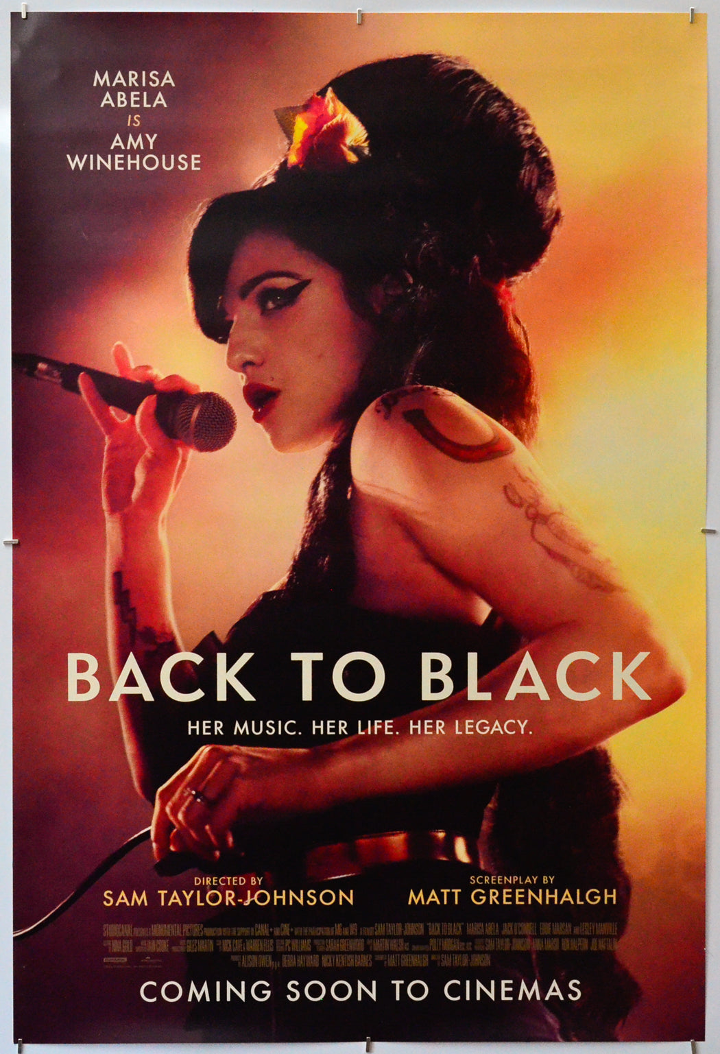 Back to Black - Original One Sheet Poster - Film Poster - Movie Poster 