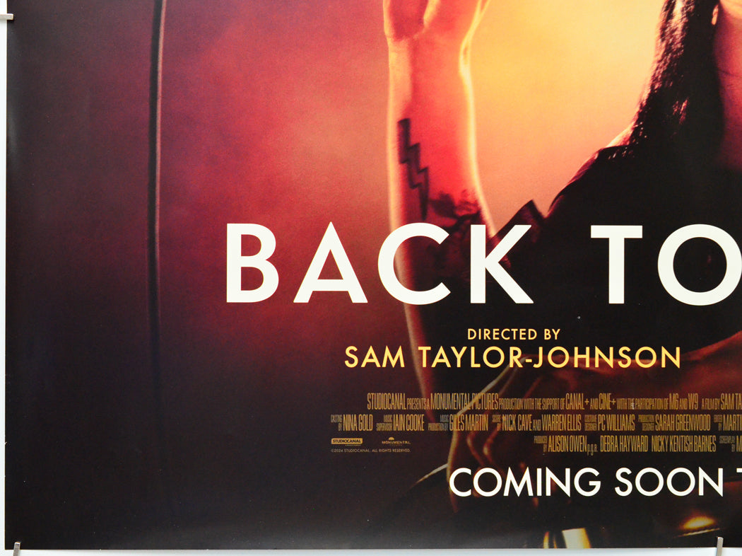 Back to Black (Bottom Left) Cinema Quad Movie Poster 
