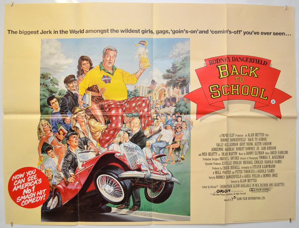 Back To School  Original Quad Poster - Film Poster - Movie Poster