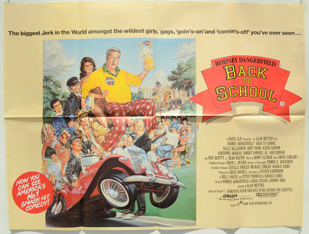 Back To School Original Quad Poster - Film Poster - Movie Poster  