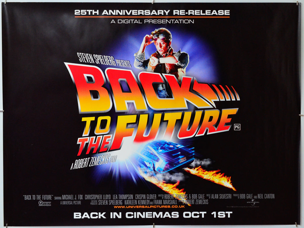 Back To The Future - Original Quad Poster - Film Poster - Movie Poster