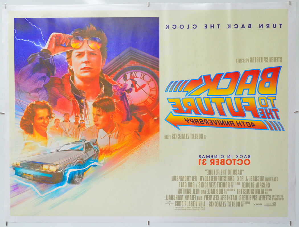 Back To The Future (Back) Cinema Quad Movie Poster 