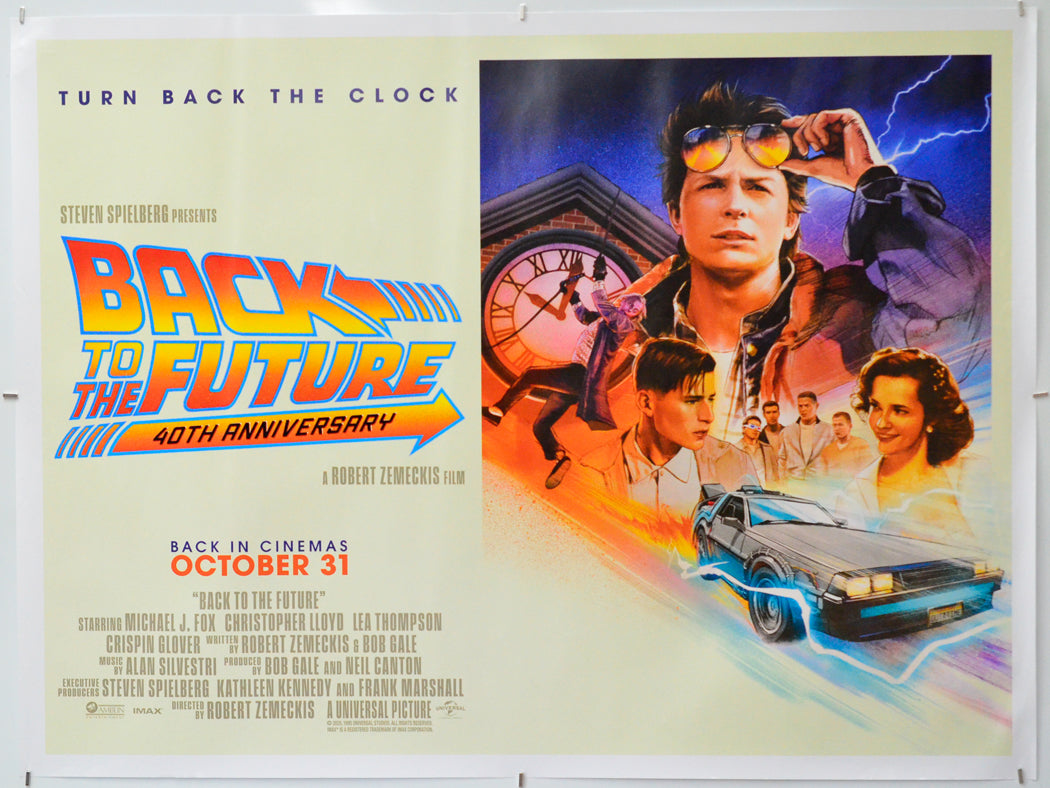 Back To The Future - Original Quad Poster - Film Poster - Movie Poster