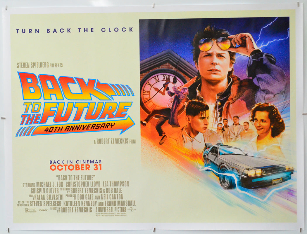 Back To The Future - Original Quad Poster - Film Poster - Movie Poster