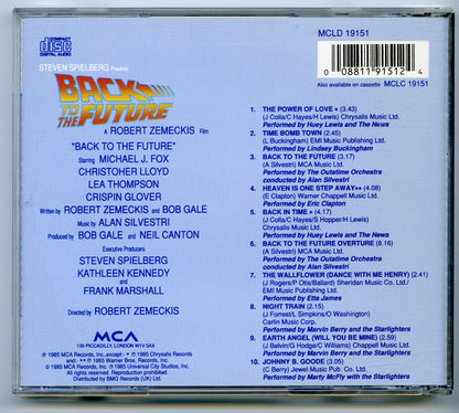 BACK TO THE FUTURE Original CD Soundtrack (back) 